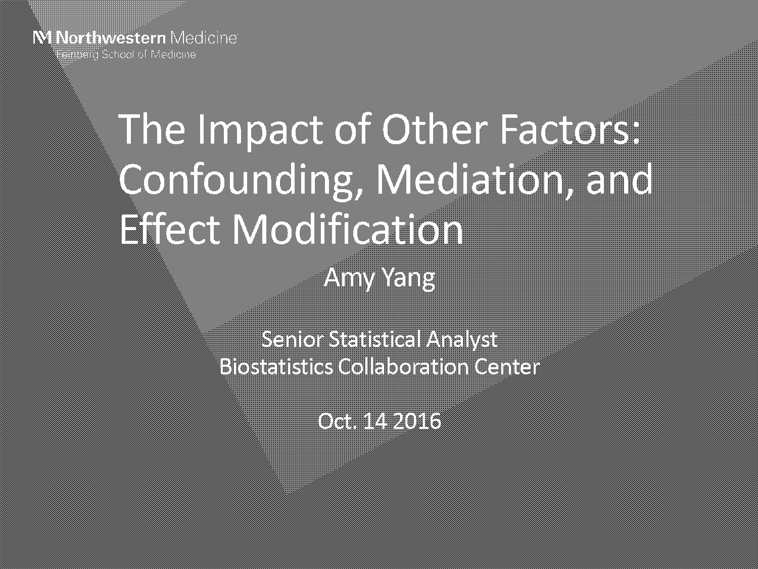 effect modification vs counfounding