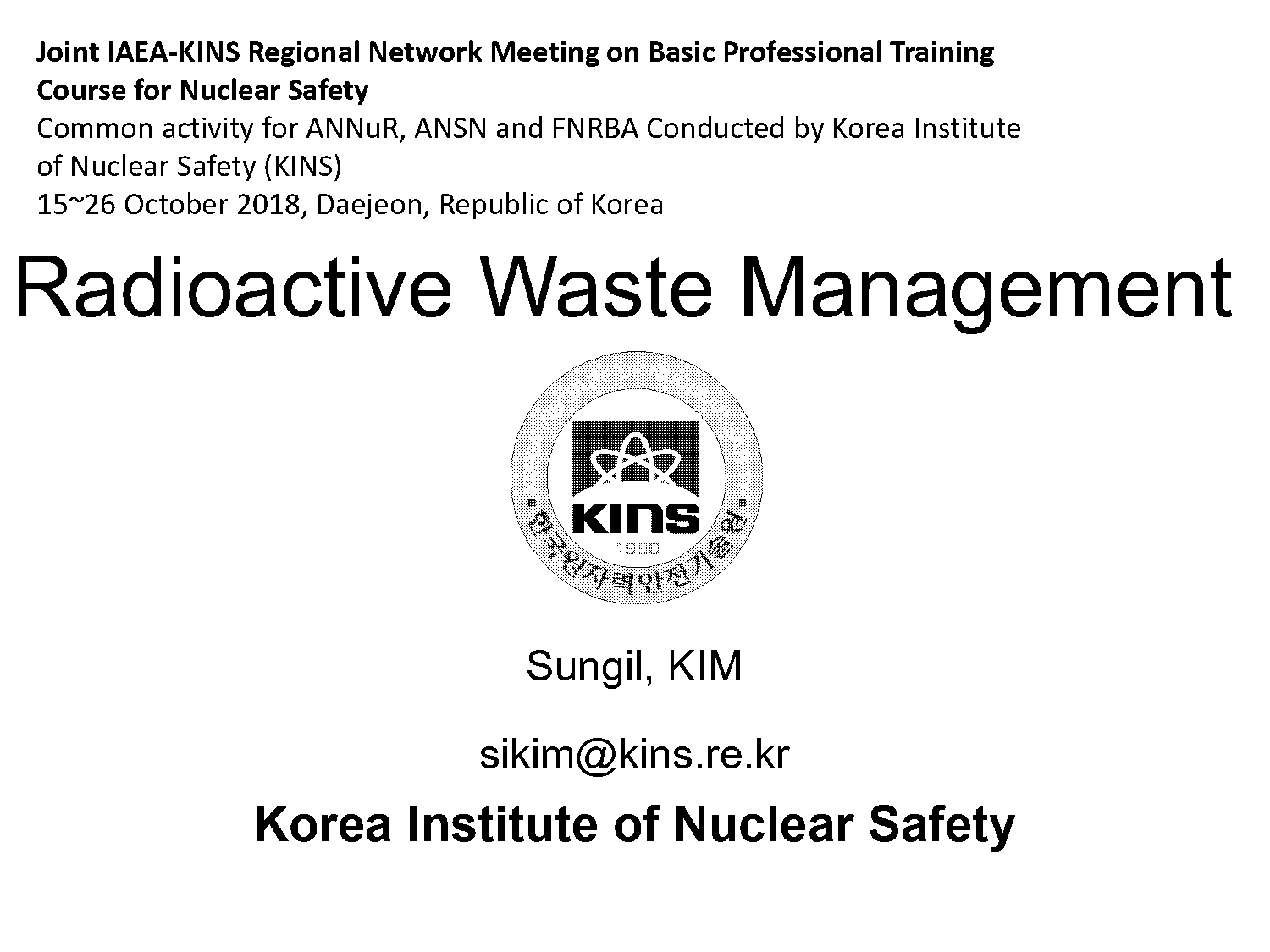 radioactive waste management ppt presentation