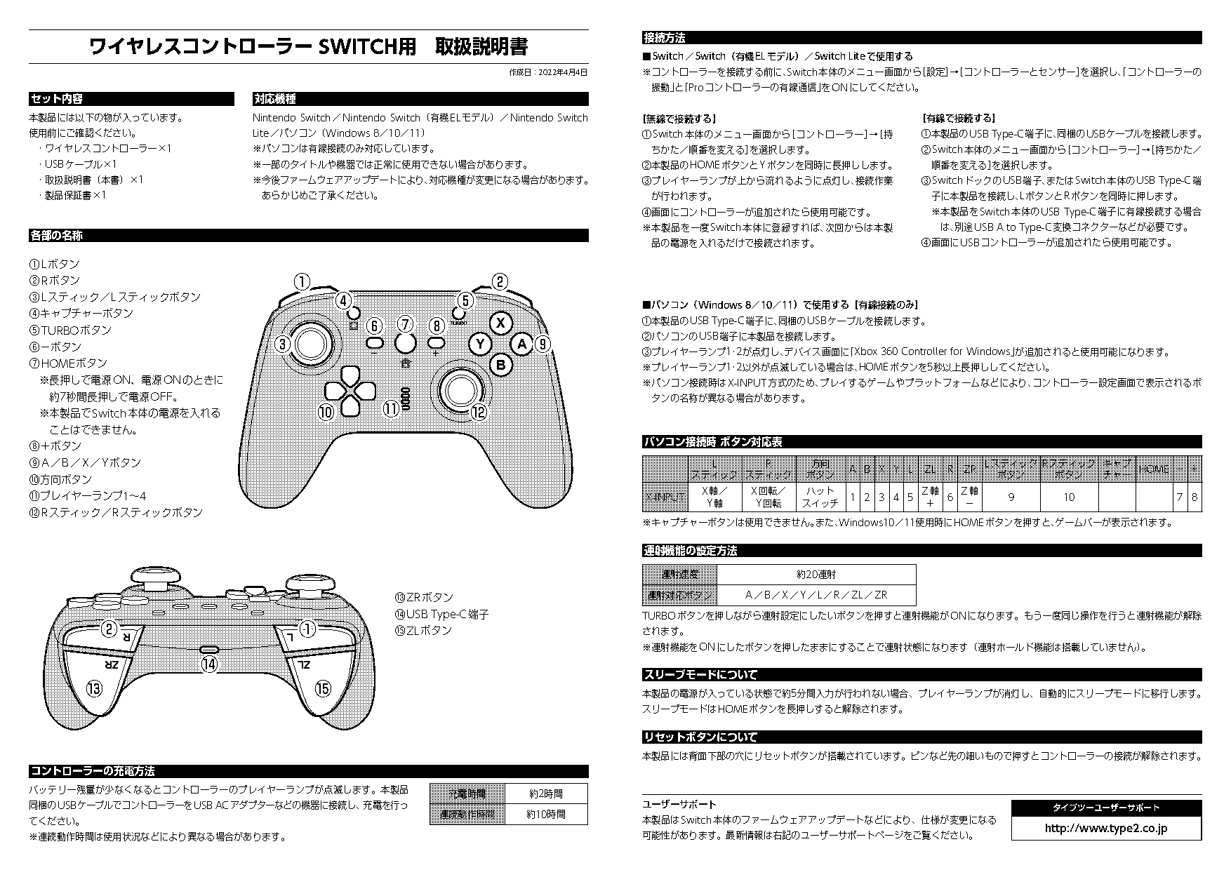 binbok switch controller manual