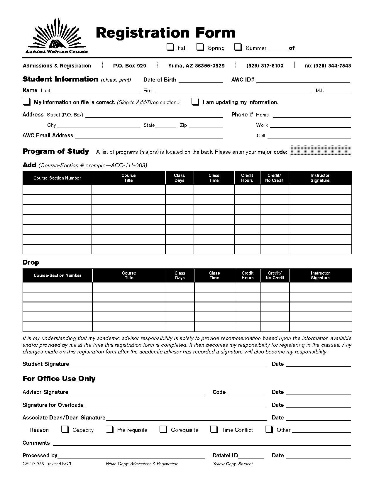 cna school registration template