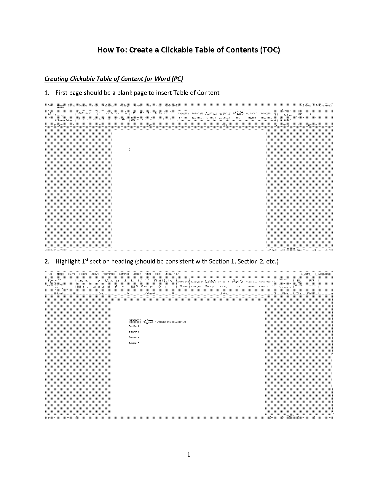 inser index in word table of contents